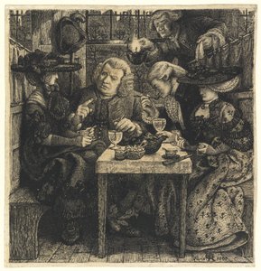 Dr. Johnson au Mitre, 1860 - Dante Gabriel Charles Rossetti